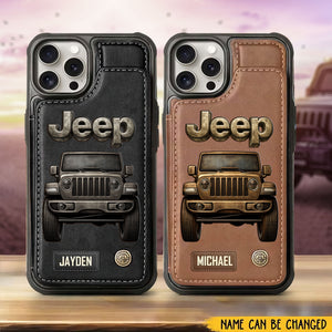 Premium Price Jeep Lovers Leather Phonecase 25032601 Gift For Jeep Owner
