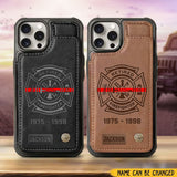 Personalized Premium Price Firefighter Leather Phonecase 25032601 Gift For Fireman Fighfighters