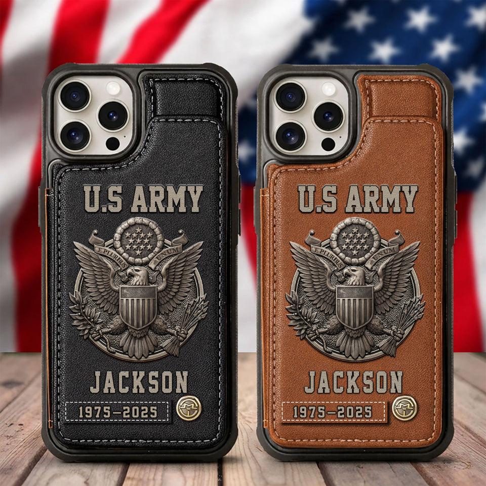 Premium Price America US Veteran Leather Phonecase 25032601 Gifts for Independence Day, Veterans Day