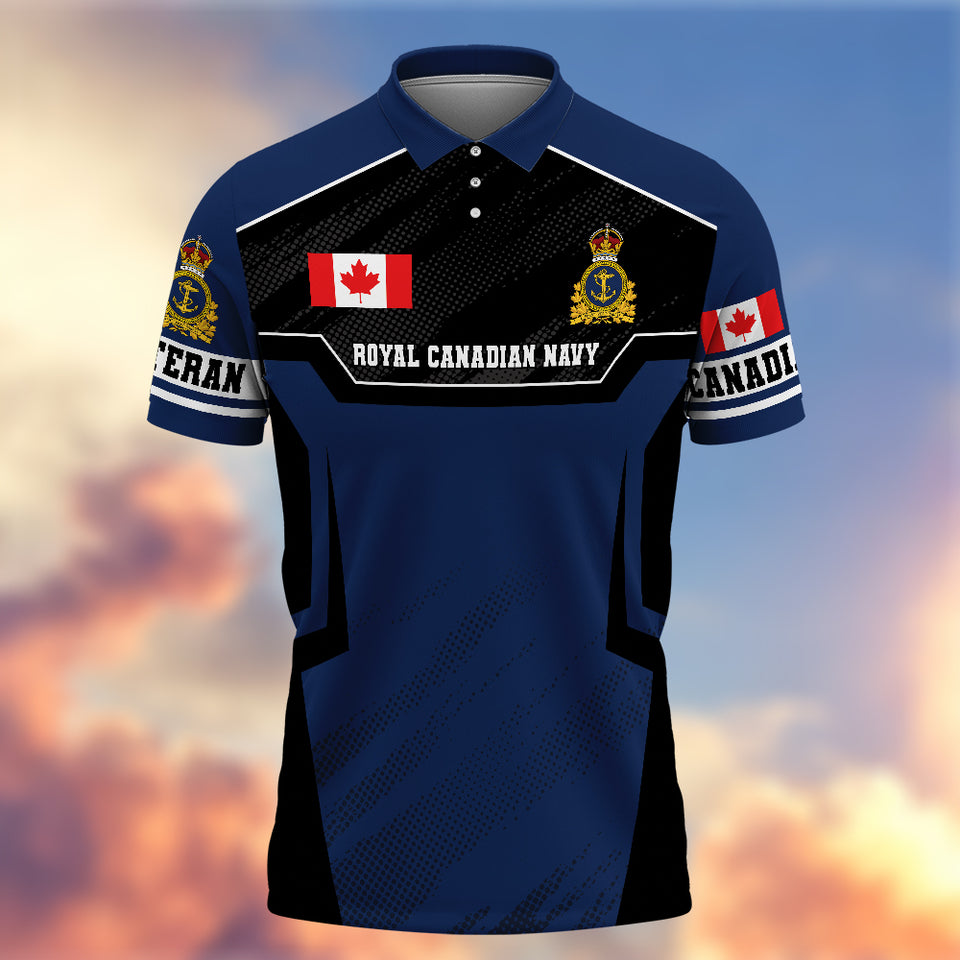Premium Canadian Veteran Polo Shirt 13032601, Gifts For Canadian Veterans, Gifts For Independence Day, Veterans Day.