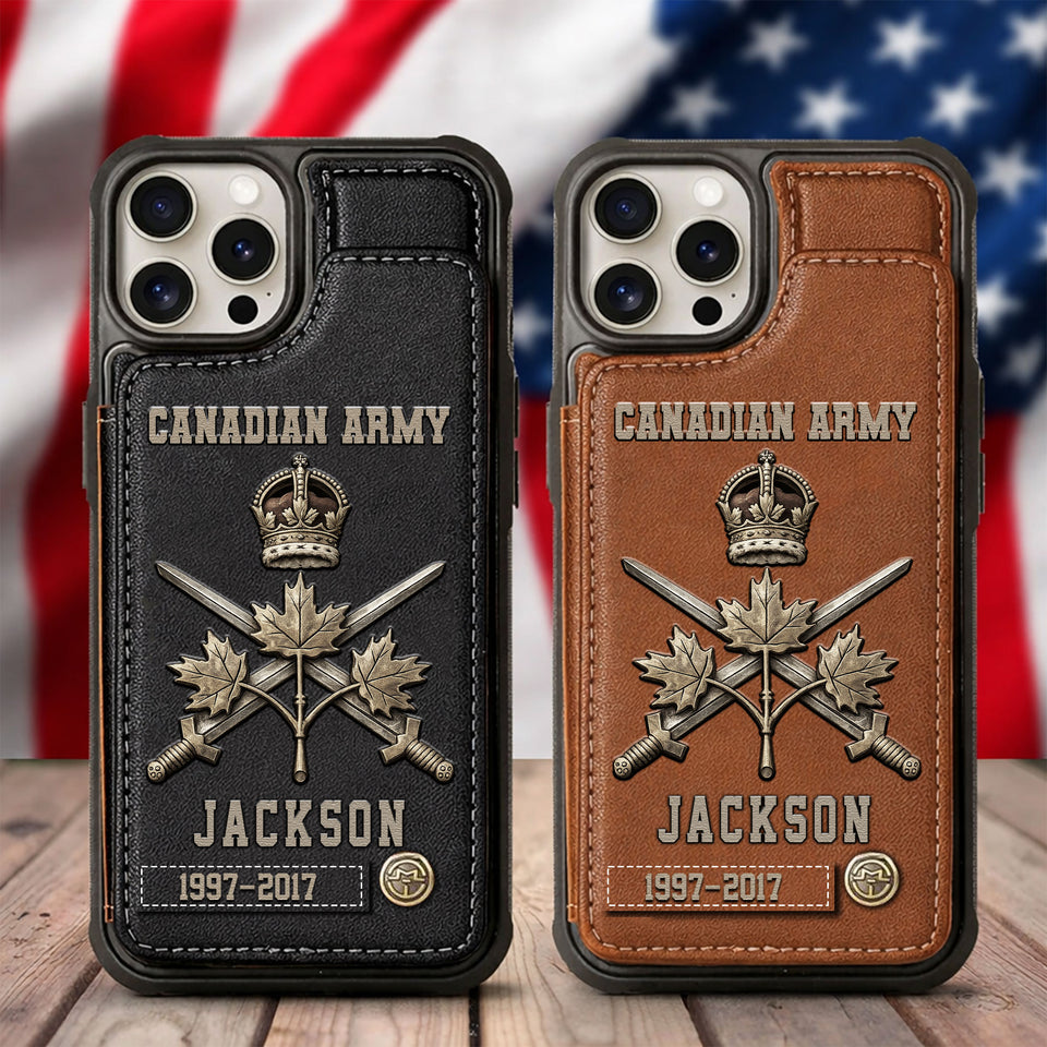 Premium Price Canadian Veteran Leather Phonecase 25032601 Gift For Veterans