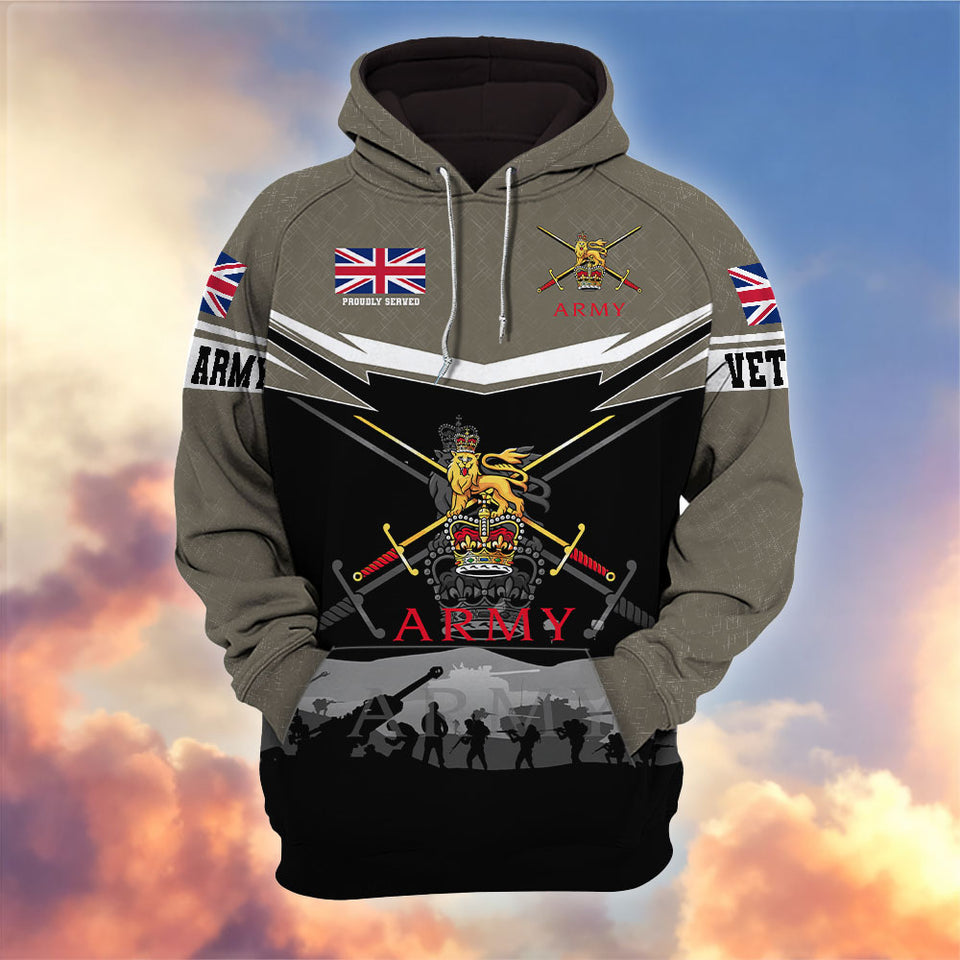 Premium British Veterans Hoodie 12032603, Gifts For British Veterans, Gifts On Father's Day, Veterans Day.