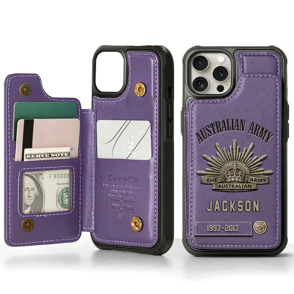 Premium Price Australian Veteran Leather Phonecase 25032601 Gift For Veterans