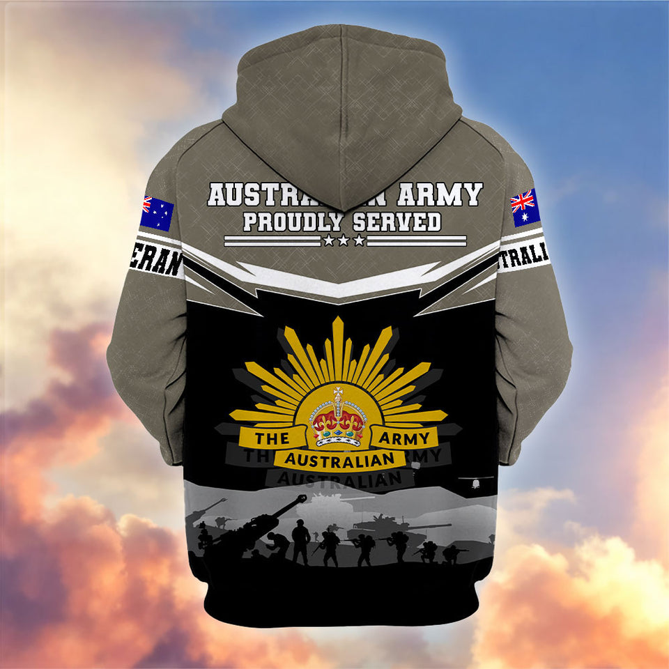 Premium Australian Veterans Hoodie 12032602, Gifts For Australian Veterans, Gifts On Father's Day, Veterans Day.
