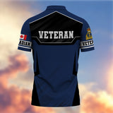 Premium Canadian Veteran Polo Shirt 13032601, Gifts For Canadian Veterans, Gifts For Independence Day, Veterans Day.