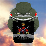 Premium Canadian Veterans Hoodie 12032601, Gifts For Canadian Veterans, Gifts On Father's Day, Veterans Day.
