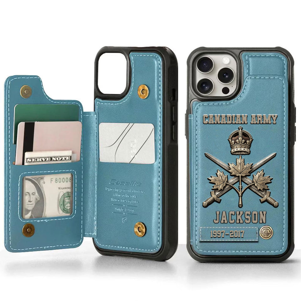Premium Price Canadian Veteran Leather Phonecase 25032601 Gift For Veterans