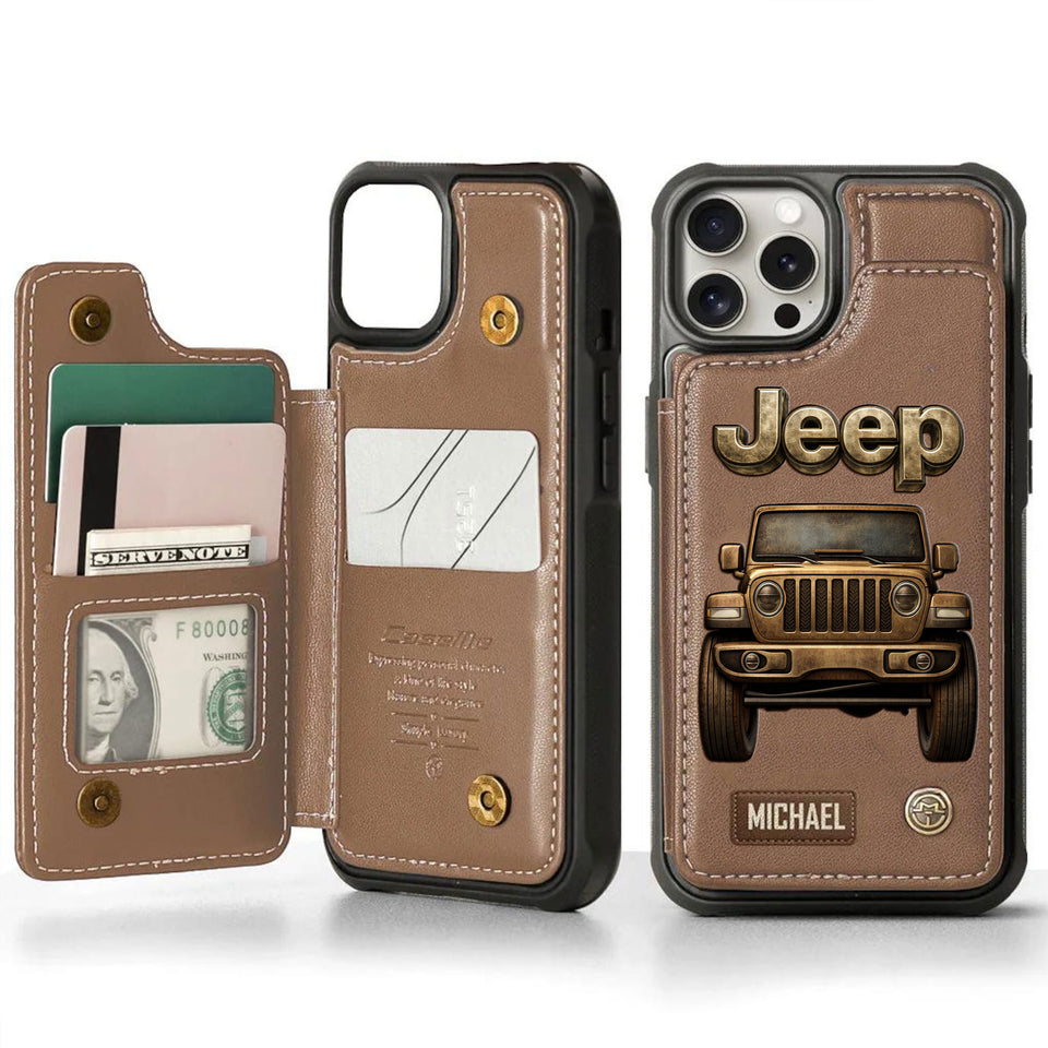 Premium Price Jeep Lovers Leather Phonecase 25032601 Gift For Jeep Owner