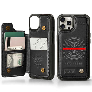 Personalized Premium Price Firefighter Leather Phonecase 25032601 Gift For Fireman Fighfighters