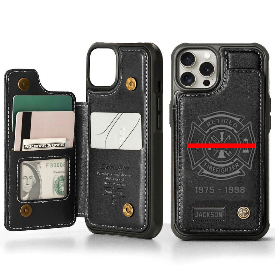 Personalized Premium Price Firefighter Leather Phonecase 25032601 Gift For Fireman Fighfighters