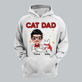 Personalized Cat Dad I Love Cat Tshirt Printed 22NOV-DT07