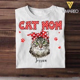 Personalized Cat Mom Tshirt Hoodie Or Sweatshirt Printed 22NOV-DT12