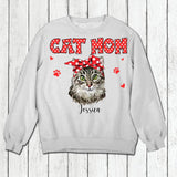 Personalized Cat Mom Tshirt Hoodie Or Sweatshirt Printed 22NOV-DT12