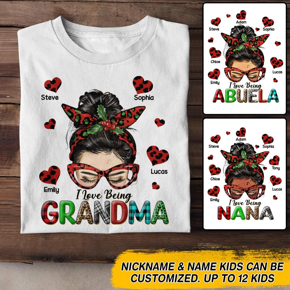 Personalized I Love Being Grandma Shirt Printed 22NOV-DT14