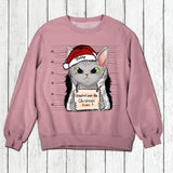 Personalized I Knocked Over The Christmas Tree  Cat Lovers Tshirt Hoodie Or Sweatshirt Printed QTDT2511