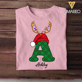 Personalized Name Character Christmas Tshirt & Legging Printed QTDT0612
