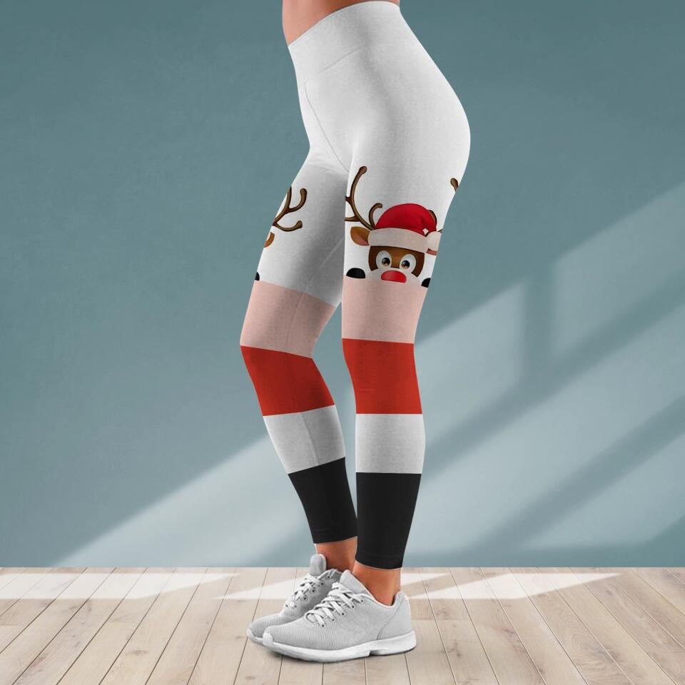 Personalized Name Character Christmas Tshirt & Legging Printed QTDT0612