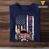Personalized Bug Lady Hippie Girl Colorful Flag TShirt Printed QTTB1906