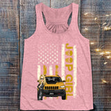 Personalized Jeep Girl Colorful Flag TShirt Printed QTHQ1906