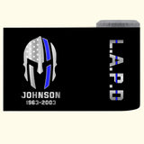 Personalized US Police Department Spartan Flag Can Cooler 16oz Printed 23JUL-KVH26