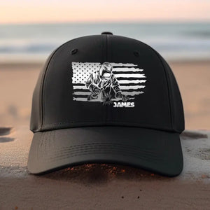 Personalized Welder US Flag Cap 2D Printed KVH23728