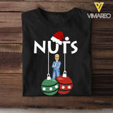 Personalized Nuts Chest Christmas Couple Gift T-shirt Printed MTHN23791