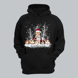 Personalized Guinea Pig & Girl Xmas Snow Sweatshirt or Hoodie 2D Printed PTN23785