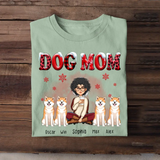 Personalized Dog Mom Christmas T-shirt Printed LDMHN23773