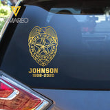 Personalized Law Enforcement Retired Custom Name Decal Printed QTKVH23881