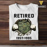 Personalized Retired Canadian Rank Camo T-shirt Printed KVH23928