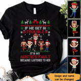 Personalized If We Get In Trouble It's My Auntie's Fault Because I Listened To Her T-shirt Printed HTHHN23931