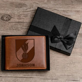 Personalized Austrian Firefighter Custom Name Laser Leather Wallet QTKH941
