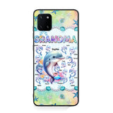 Personalized Grandma Dolphin Kid Names Ocean Vibes Phonecase Printed LVA23989