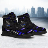 Personalized Police Department Custom Name Leather Boots Printed KVH231103
