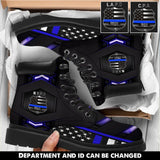 Personalized Police Department Custom Name Leather Boots Printed KVH231103