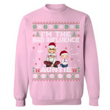 Personalized I'm The Bad Influence Auntie Christmas Gift Sweatshirt Printed LDMLVA231210