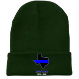 Personalized US State Flag Retired Police Custom Served Time Embroidered Beanie Printed KVH231232