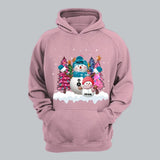 Personalized Grandma Snowman & Kid Name Christmas Tree Xmas Gift Hoodie 2D Printed KVH231236