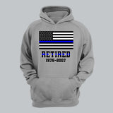 Personalized Retired US Police Custom Served Time Hoodie 2D Printed QTHN231249