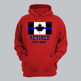 Personalized Retired Canadian Police Custom Served Time Hoodie 2D Printed QTHN231249