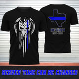 Personalized Retired US Police Officer Custom Served Time T-shirt Printed QTHN231261