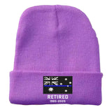 Personalized Retired Australian Police Officer Custom Served Time Embroidered Beanie Printed KVH231338