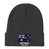 Personalized Retired Australian Police Officer Custom Served Time Embroidered Beanie Printed KVH231338