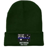 Personalized Retired Australian Police Officer Custom Served Time Embroidered Beanie Printed KVH231338