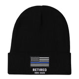 Personalized Retired US Police Officer Custom Served Time Embroidered Beanie Printed KVH231338