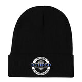 Personalized The Legend Has Retired Thin Blue Line Embroidered Beanie Printed AHVA231372