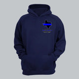 Personalized Thin Blue Line Retired US State Flag Custom Served Times Hoodie 2D Printed 231398AHVH