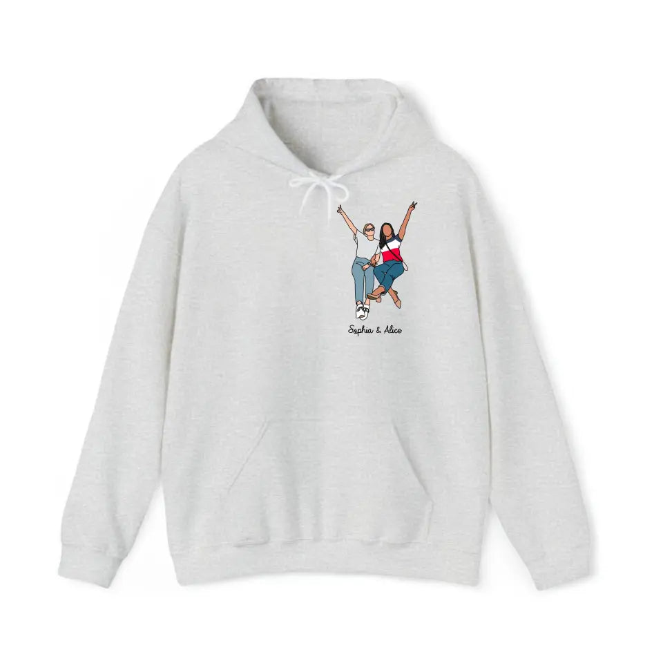 Personalized Upload Your Photo Bestie Gift Hoodie 2D Printed HN231452
