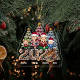 Personalized Merry Christmas 2023 Christmas Tree Christmas Gift Acrylic Ornament Printed VQ231464