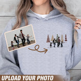 Personalized Upload Your Family Photo Christmas Tree Hoodie 2D Printed MTVQ231467